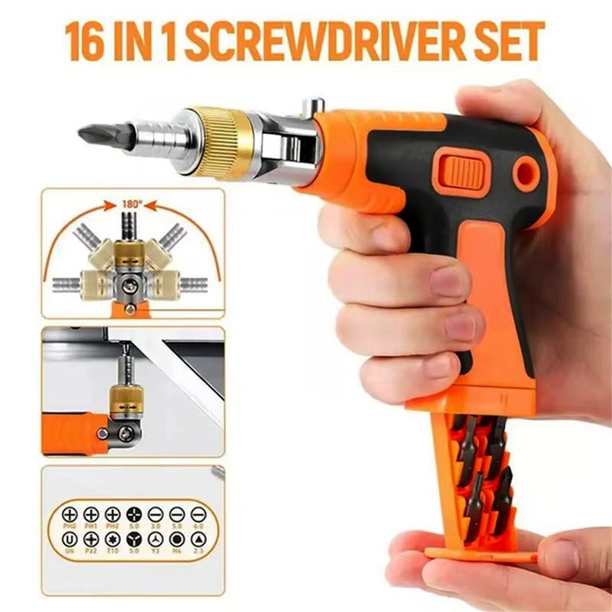 Electronics Repair Tool Kit - Y31A Ratchet Screw Driver 180 Degree