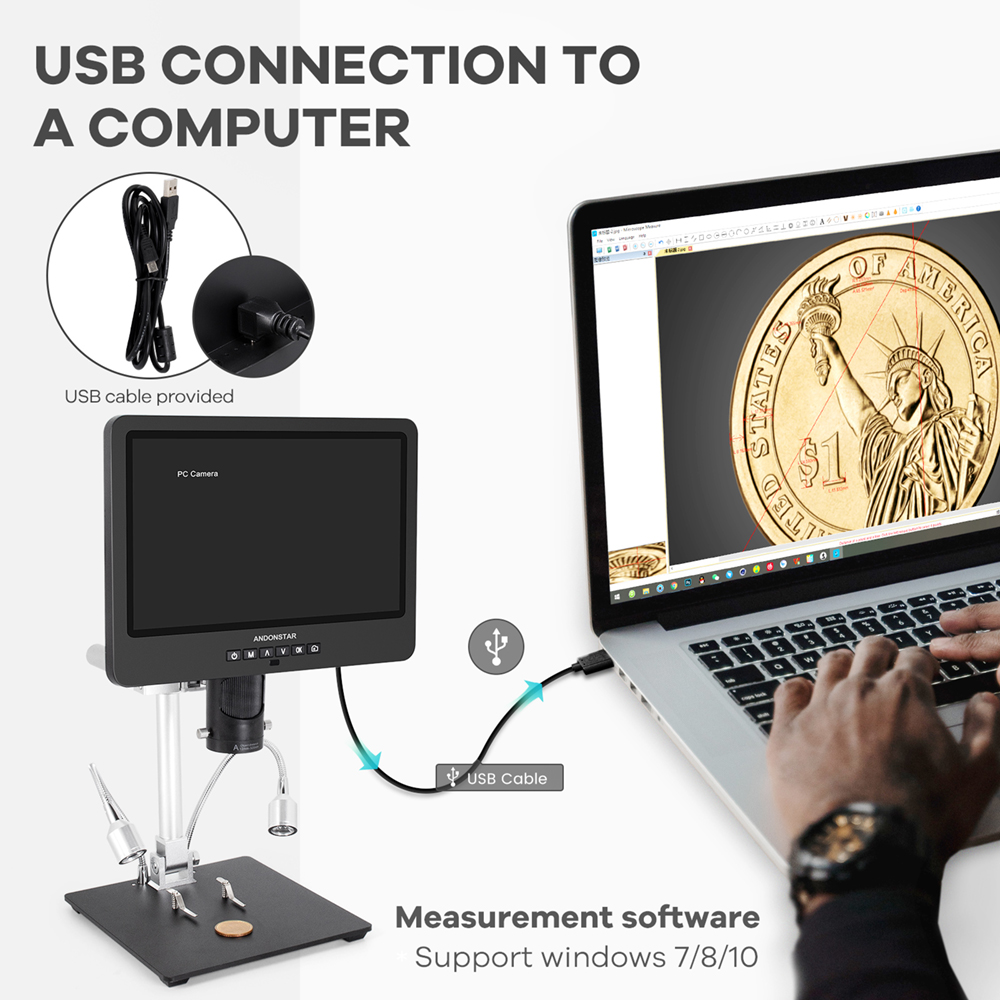Andonstar Trinocular HDMI USB  - Electronics Repair Microscope avis et prix