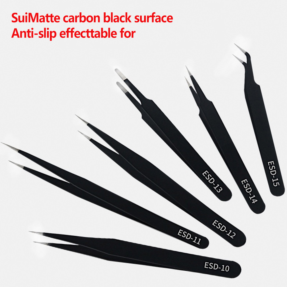 6pcs Precision Tweezers Set ES - Electronics Repair Tool Kit avis et prix
