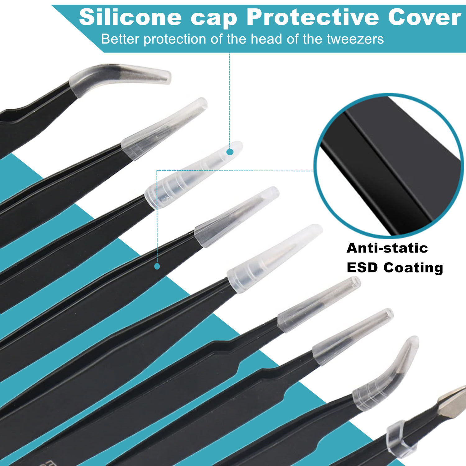 10 Pcs Tweezers Set Bag Stainl - Electronics Repair Tool Kit avis et prix