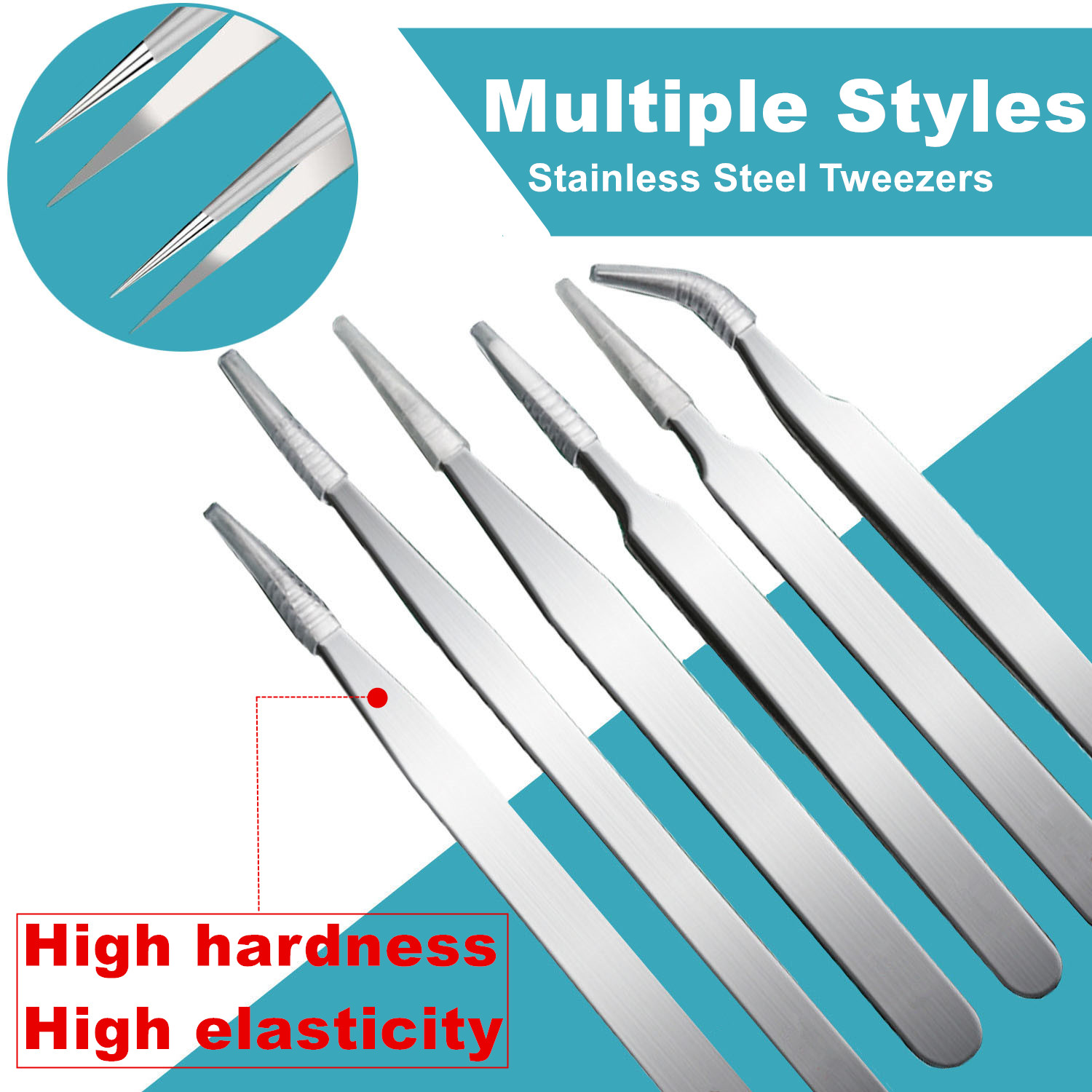 10 Pcs Tweezers Set Bag Stainl - Electronics Repair Tool Kit avis et prix