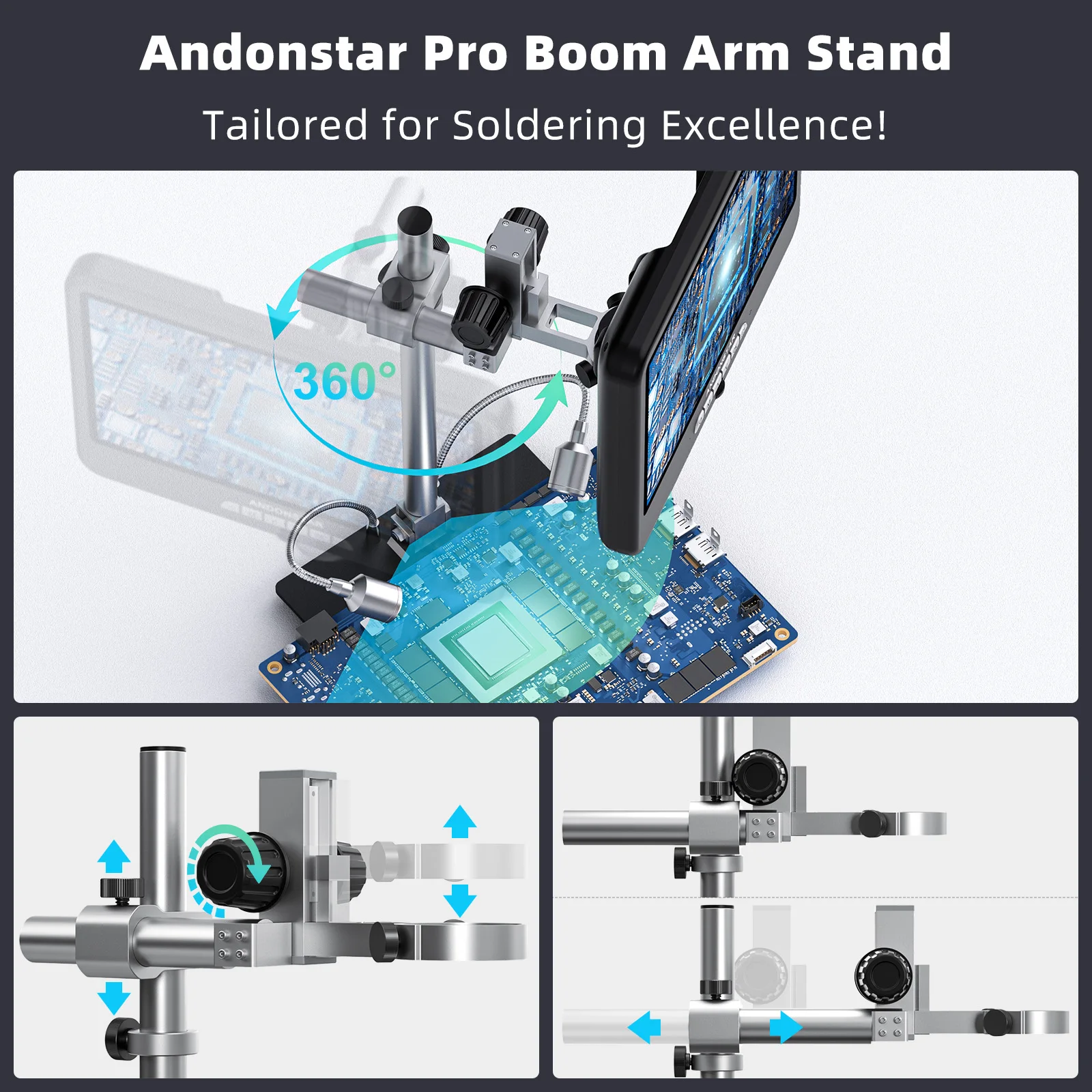 Andonstar AD210S-Pro 4K 60FPS  - Electronics Repair Microscope avis et prix