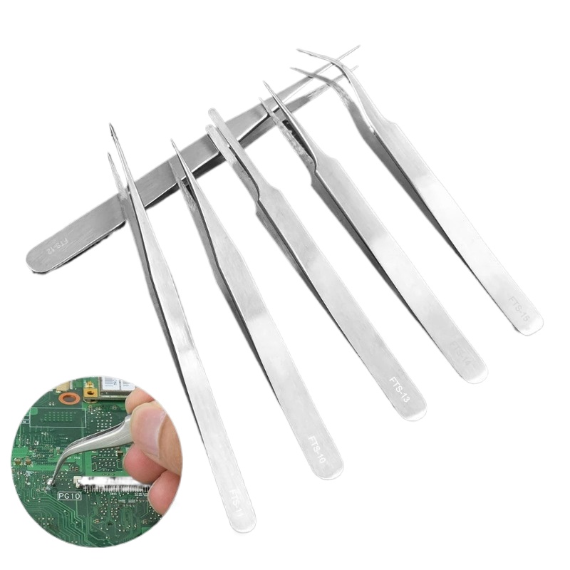 6pcs Precision Tweezers Set Up - Electronics Repair Hobby avis et prix