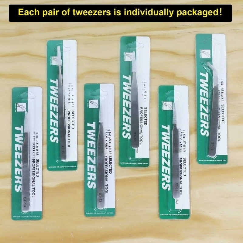 6pcs Precision Tweezers Set Up - Electronics Repair Hobby avis et prix