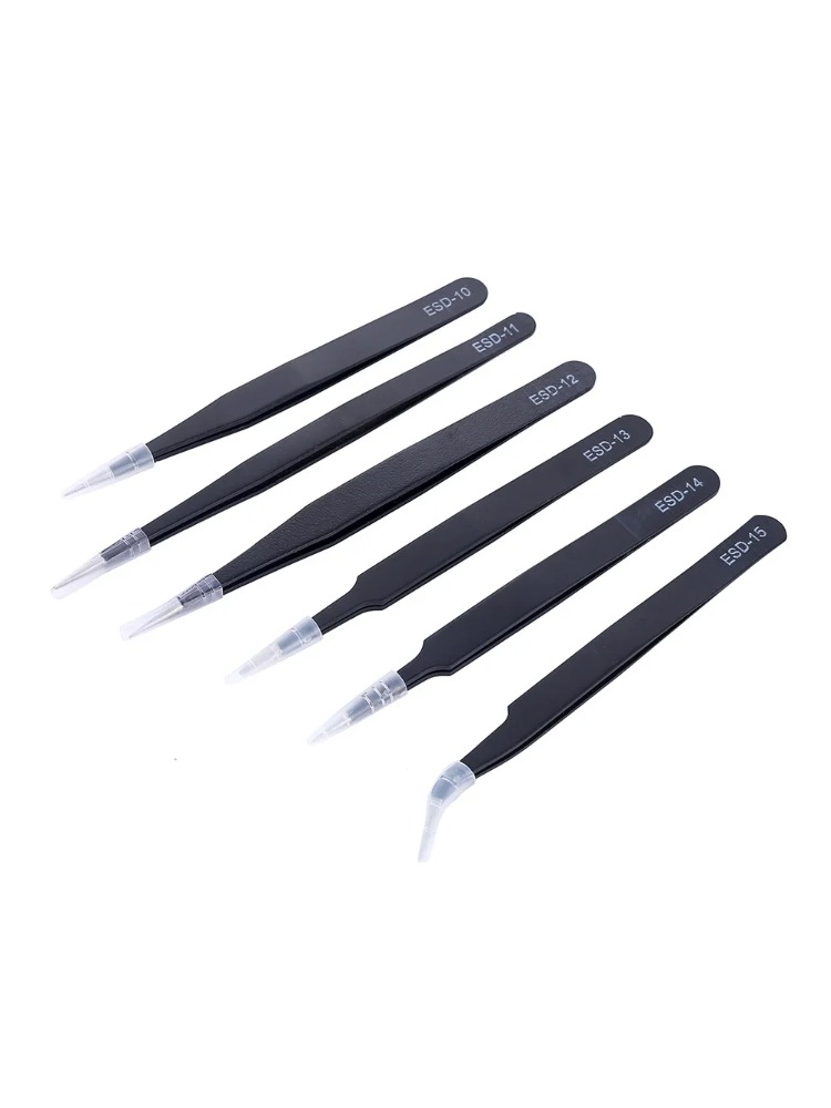 6pcs Precision Tweezers Set ES - Electronics Repair Tool Kit avis et prix