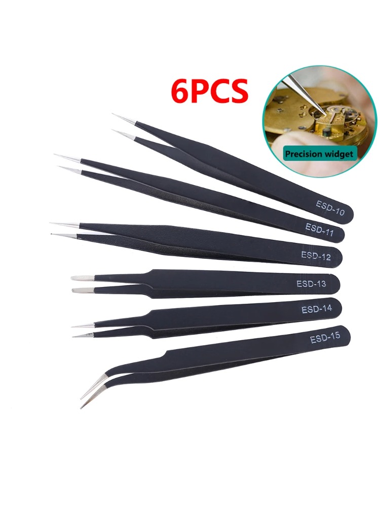 6pcs Precision Tweezers Set ES - Electronics Repair Tool Kit avis et prix