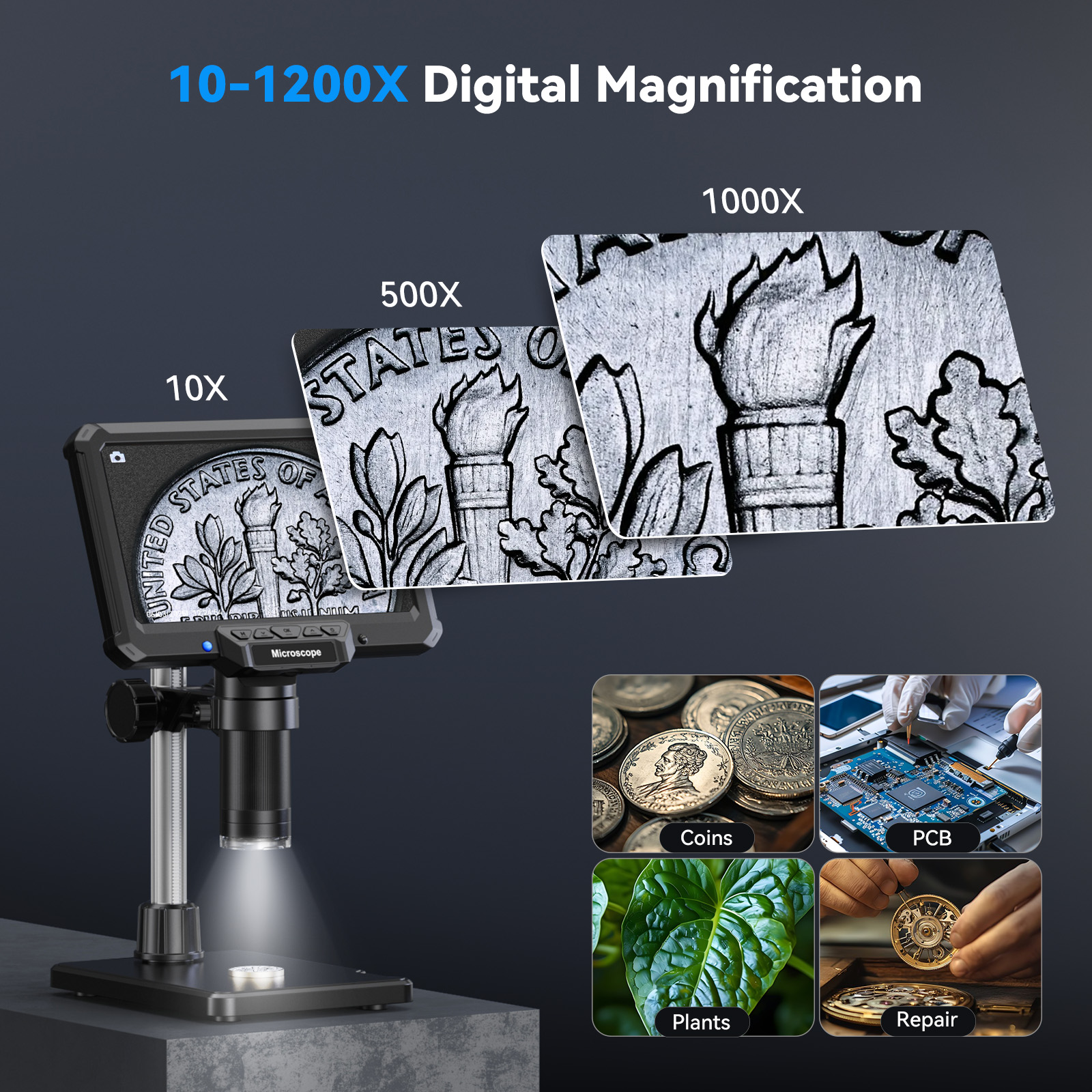 Hayve 7inch Digital Microscope - Electronics Repair Microscope avis et prix